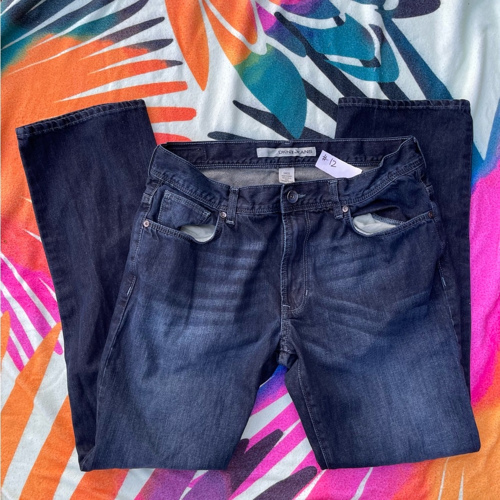 DKNY Men's Dark Blue Jeans